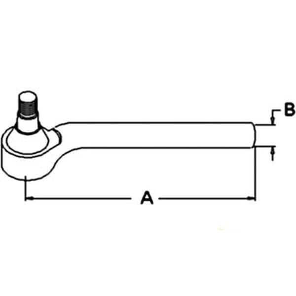 Aftermarket RH Tie Rod Fits Ford/Fits New Holland 5640 6640 7740 7840 8240 8340 CAR48978 - main